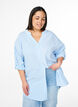Geruite tuniek met 3/4 mouwen, Blauw, Model image number 0