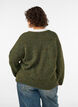 Jumper met ronde hals en losse pasvorm, Groen, Model image number 2