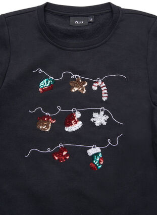 Pull de Noël pour enfants, Black Decoration, Packshot image number 2