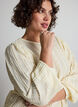 Jersey blouse met structuur en ballonsilhouet, Vanille, Model image number 3