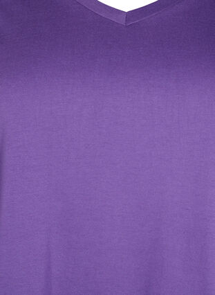 T-shirt met korte mouwen en a-vorm, Deep Lavender, Packshot image number 2