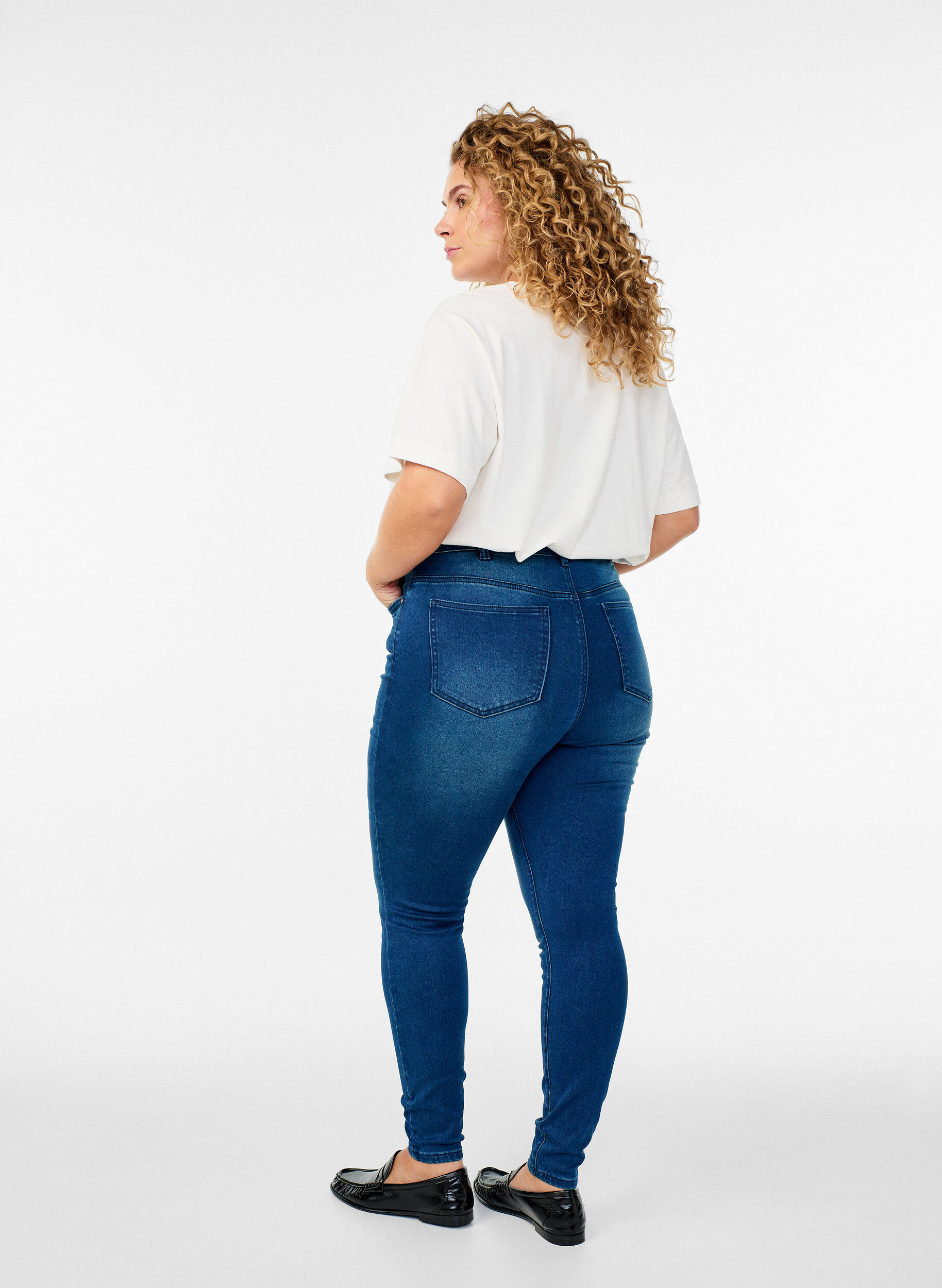 ZizziJean Amy super slim &agrave; taille haute, Bleu, Model image number 1