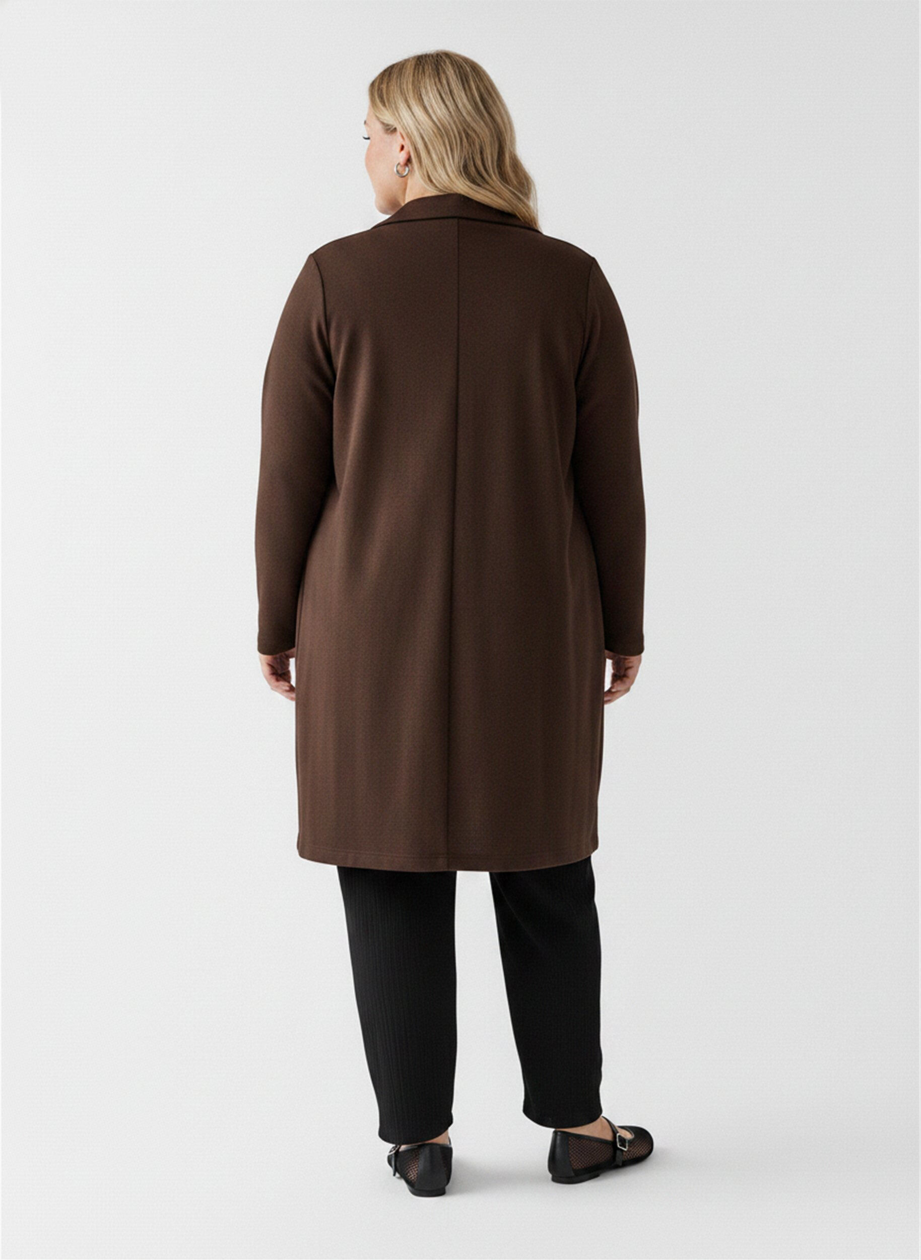 ZizziBlazer long avec des poches, Marron, Model image number 2