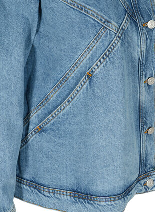 Veste en jean légère coton, Light Blue ASS, Packshot image number 3