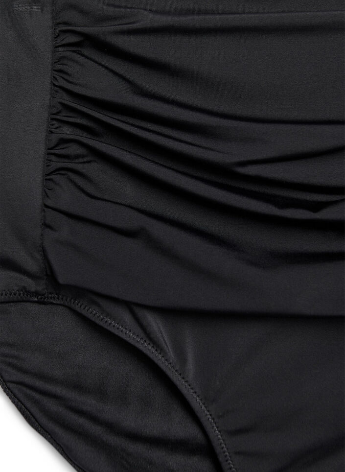 Bas de bikini &agrave; taille haute, Noir, Packshot image number 2