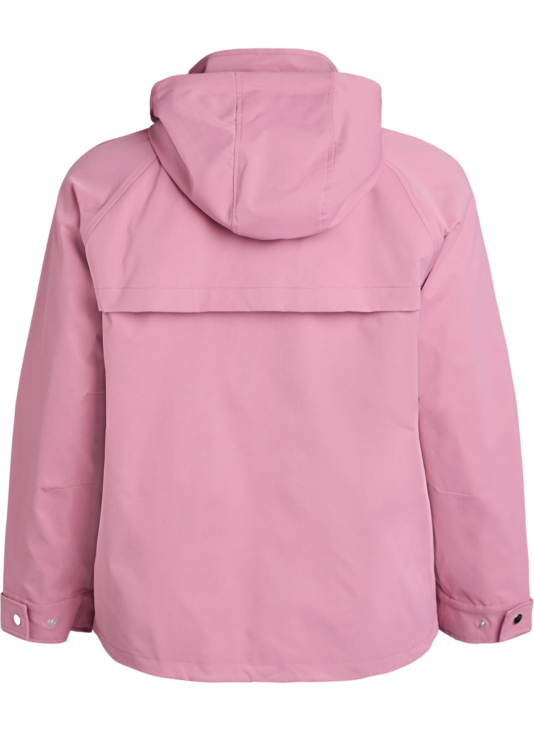 ZizziVeste courte de printemps avec capuche amovible, Rose, Packshot image number 1