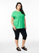 T-shirt met korte mouwen van katoenmix, Groen, Model image number 1