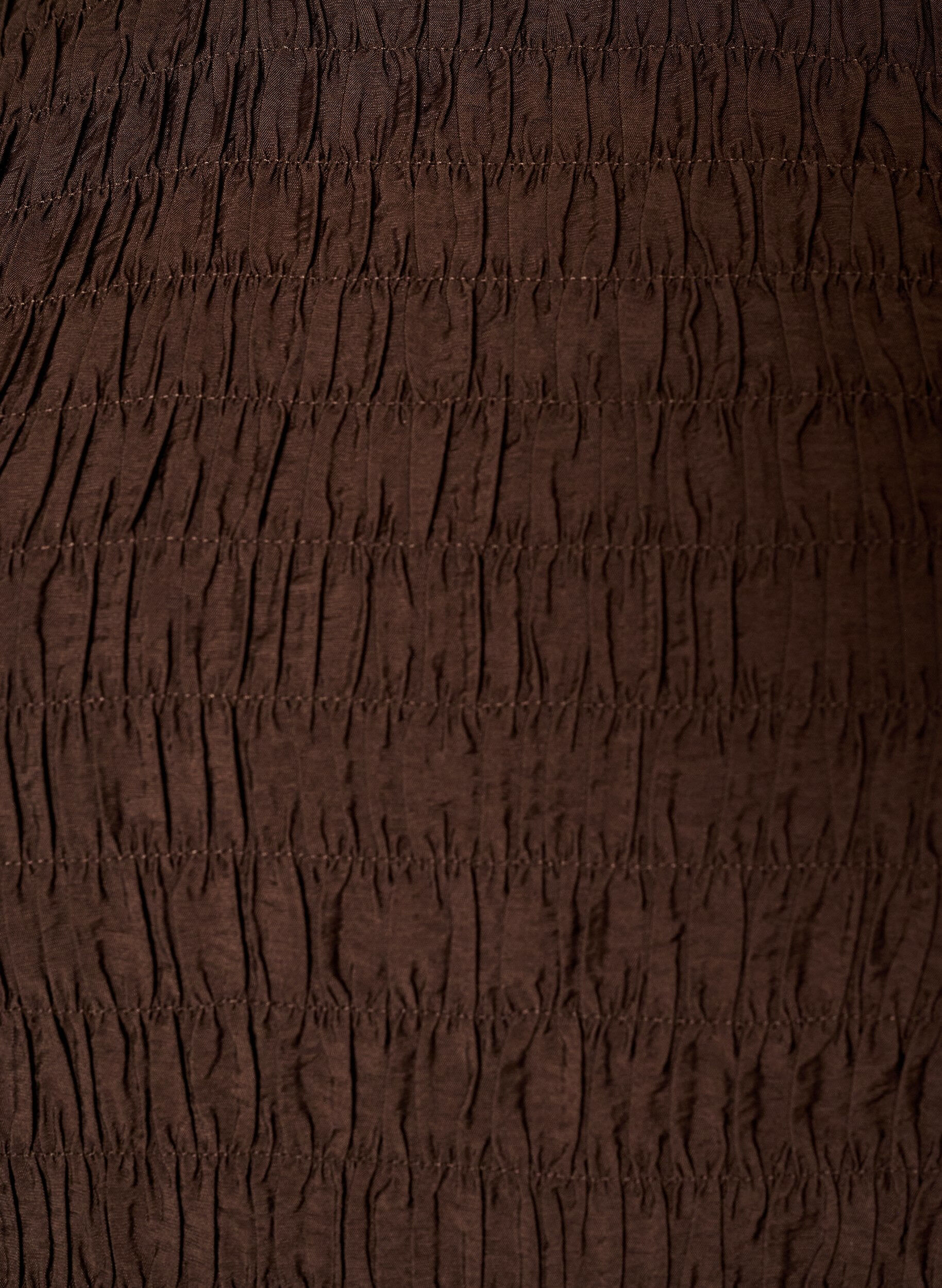 ZizziBlouse met smock en lange mouwen, Bruin, Packshot image number 2