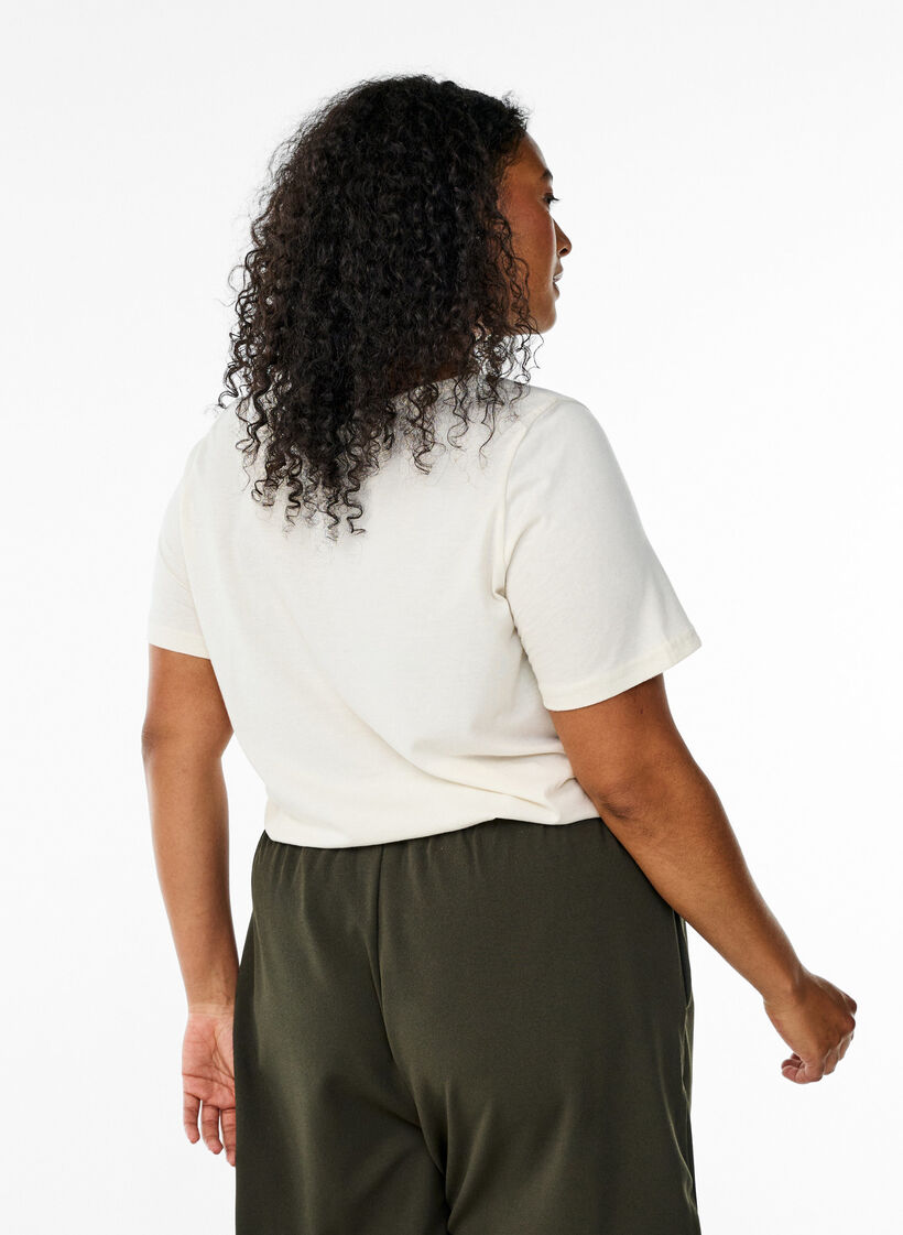 FLASH - T-shirt avec motif, Vanille, Model image number 2