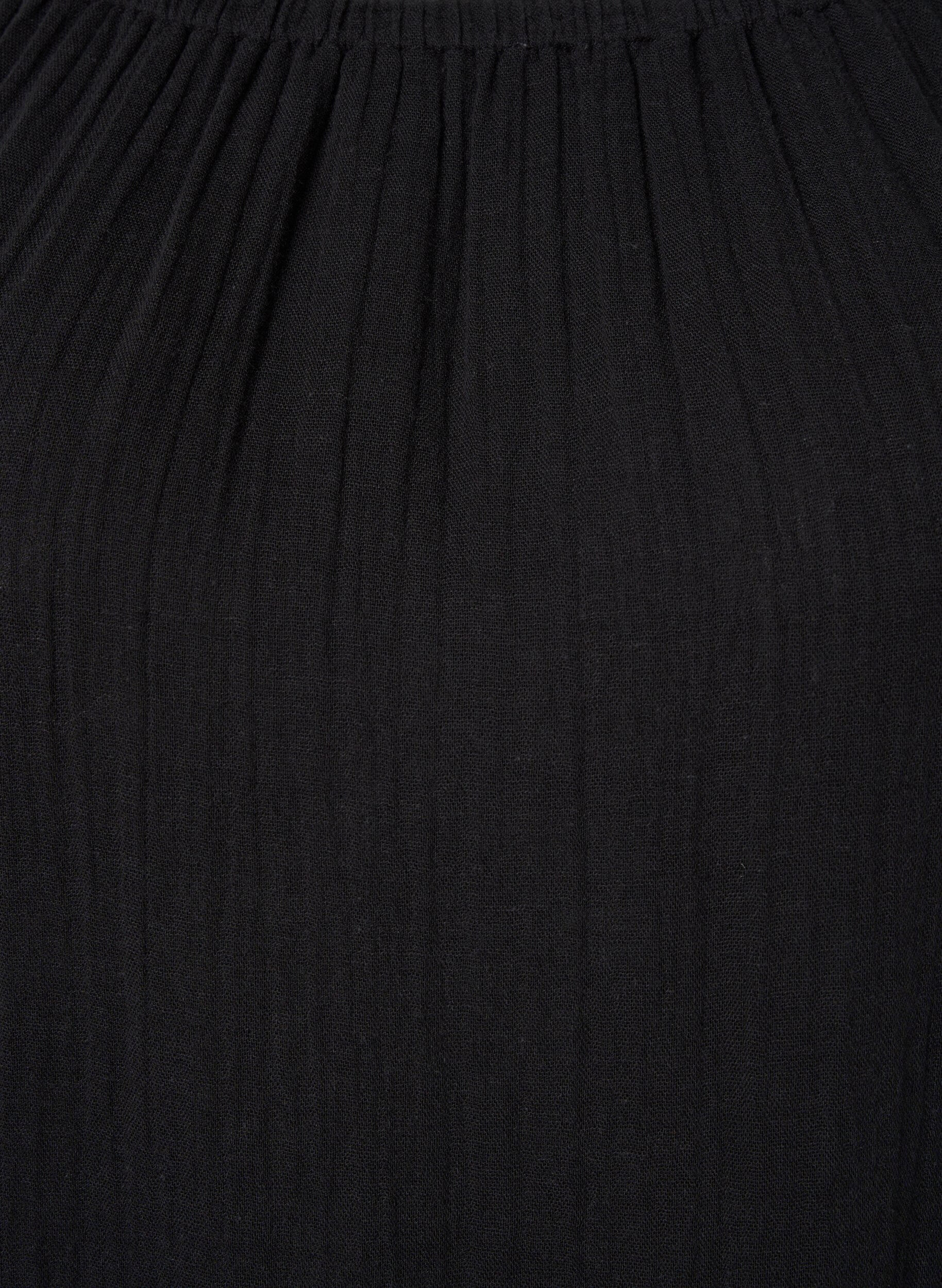 Zizzi Robe en coton avec broderie anglaise, Black, Packshot image number 2