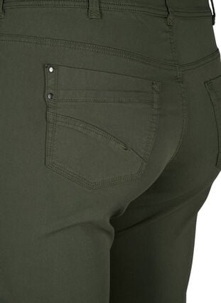Pantalon capri ajusté en mélange de viscose, Thyme, Packshot image number 3