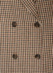 Manteau court &agrave; carreaux &agrave; double boutonnage, Marron, Packshot image number 2