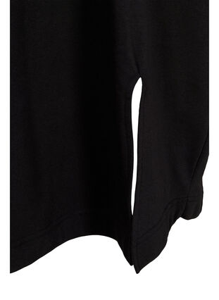 Robe pull en coton avec poches, Black, Packshot image number 3