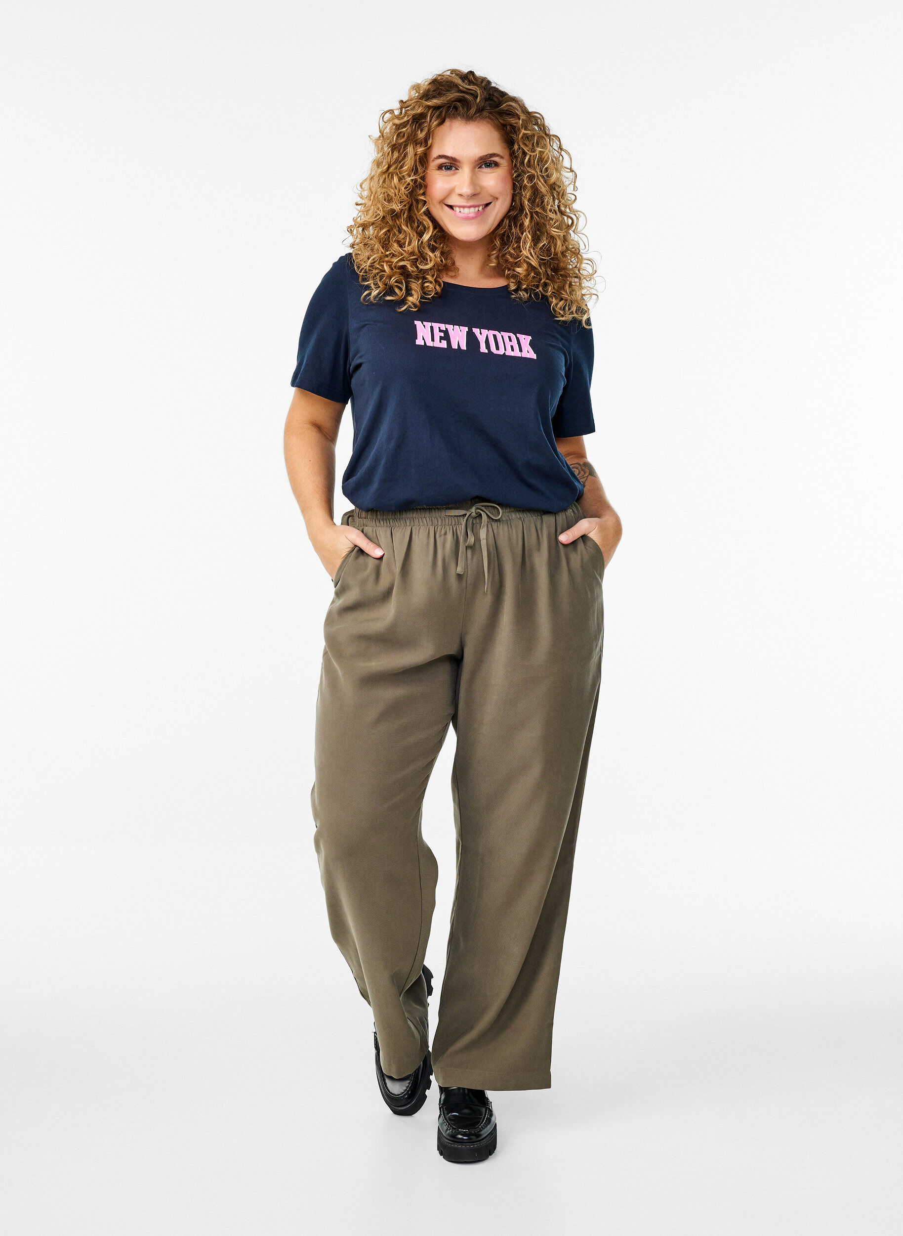 Zizzi FLASH &ndash; T-shirt avec motif, Bleu, Model image number 1