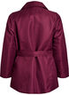 Korte trenchcoat met riem, Donker Bordeaux, Packshot image number 1