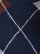Gebreide jurk met groot ruitpatroon, Blauw, Packshot image number 2