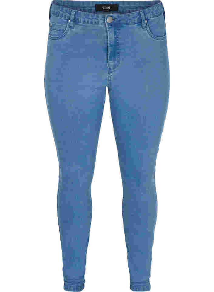 super slim fit Amy jeans met hoge taille, Light blue, Packshot image number 0