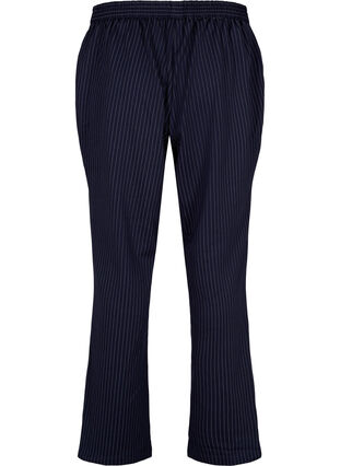 Pantalon à fines rayures à jambes droites, Navy Stripe, Packshot image number 1