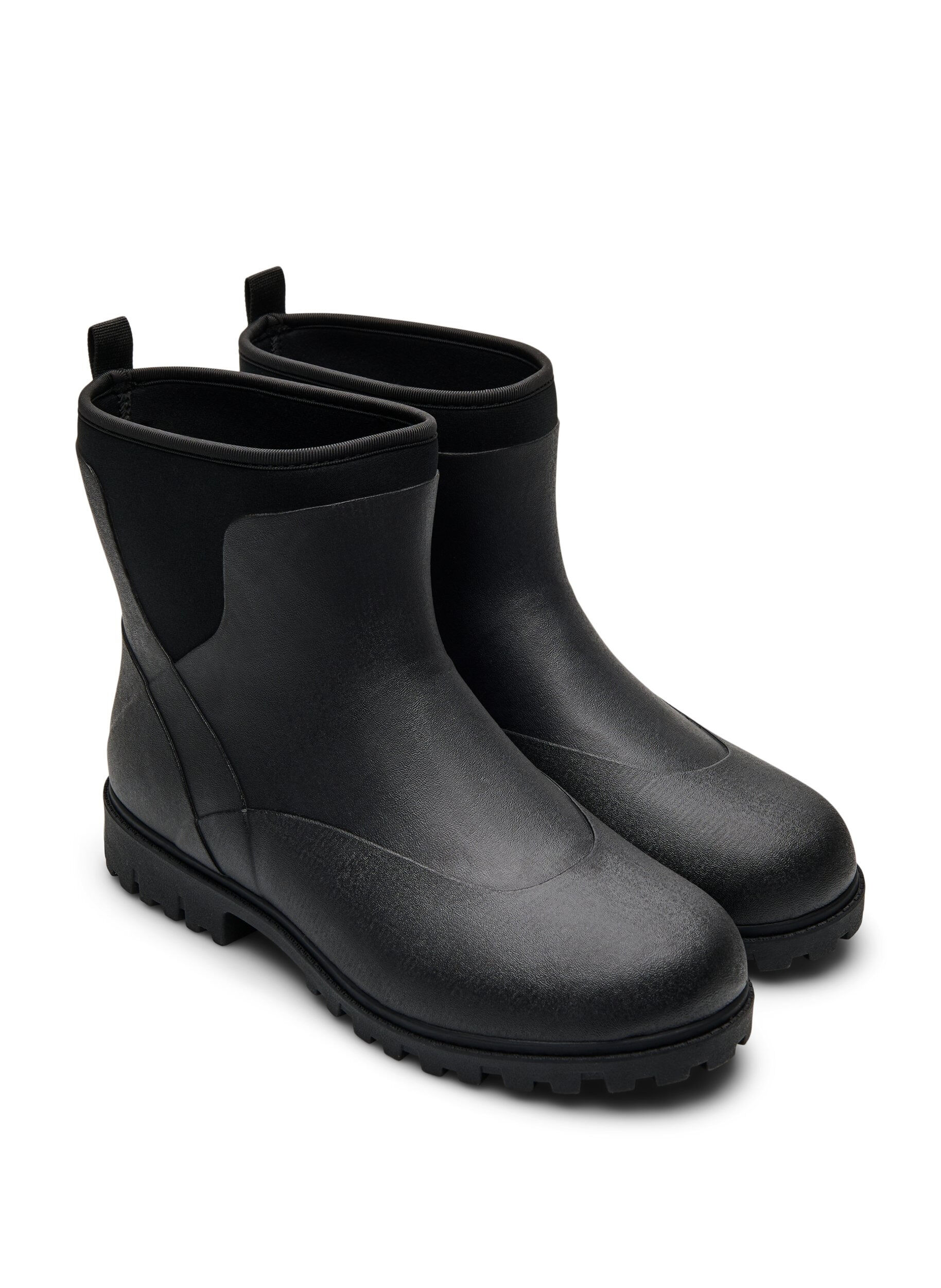 Zizzi Large - Bottines avec tige en n&eacute;opr&egrave;ne &eacute;lastique, Black, Packshot image number 1
