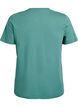 Basic katoenen T-shirt met ronde hals, Groen, Packshot image number 1