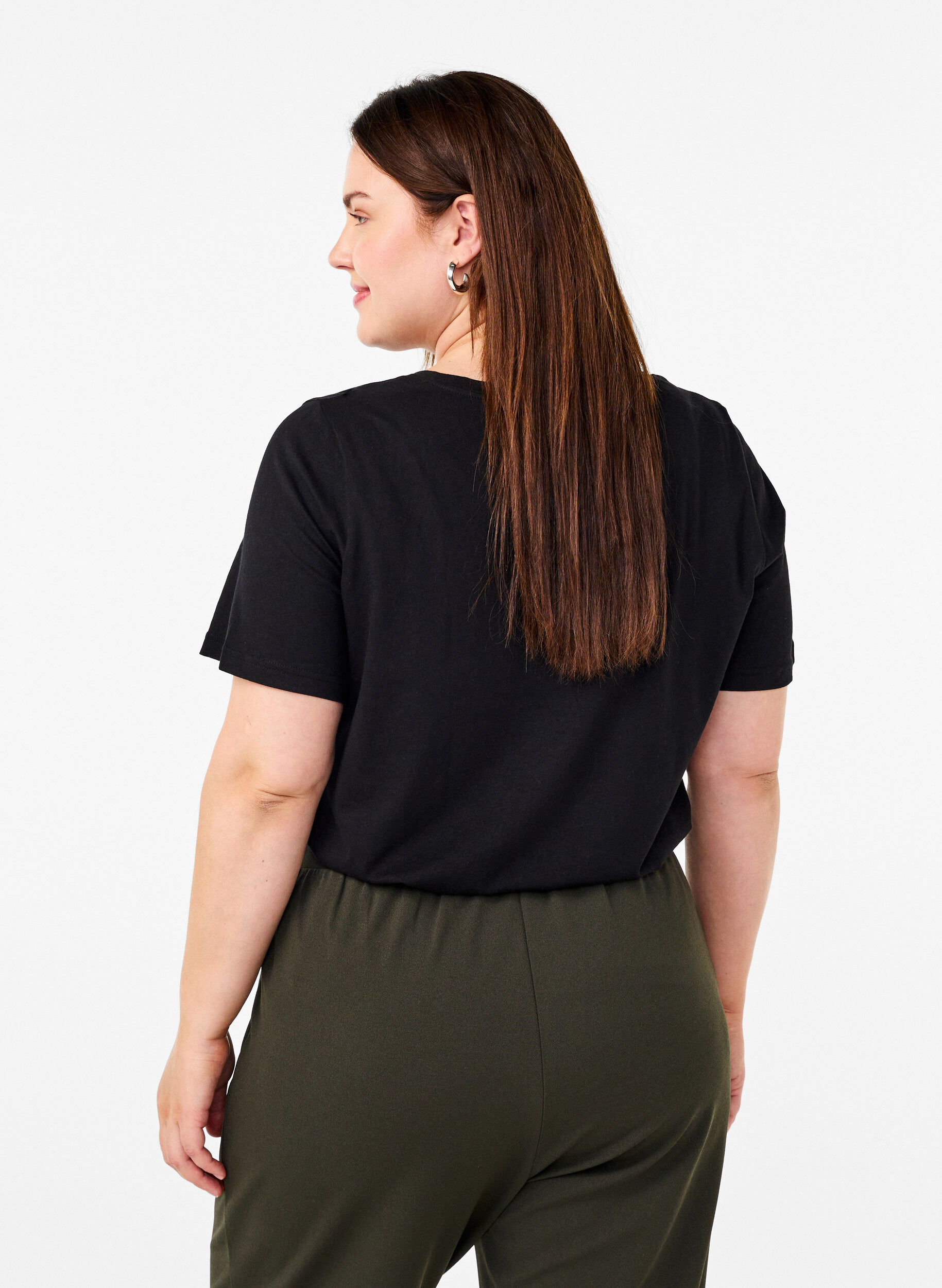 Zizzi FLASH &ndash; T-shirt avec motif, Noir, Model image number 2