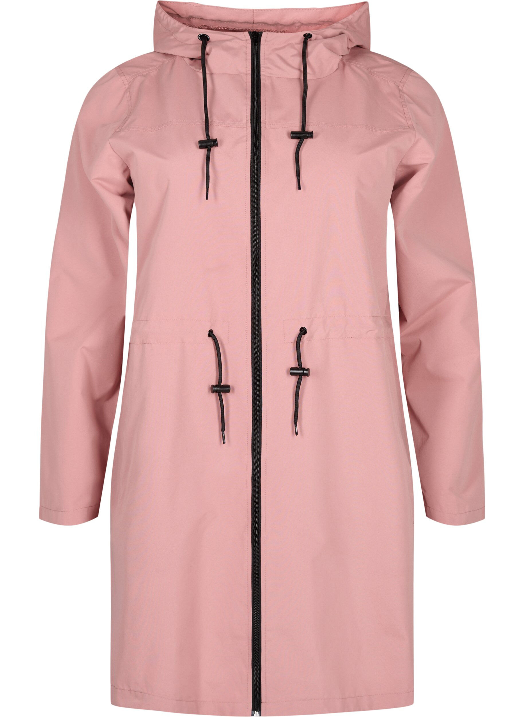 Zizzi FLASH - Parka imperm&eacute;able avec capuche, Ash Rose, Packshot image number 0