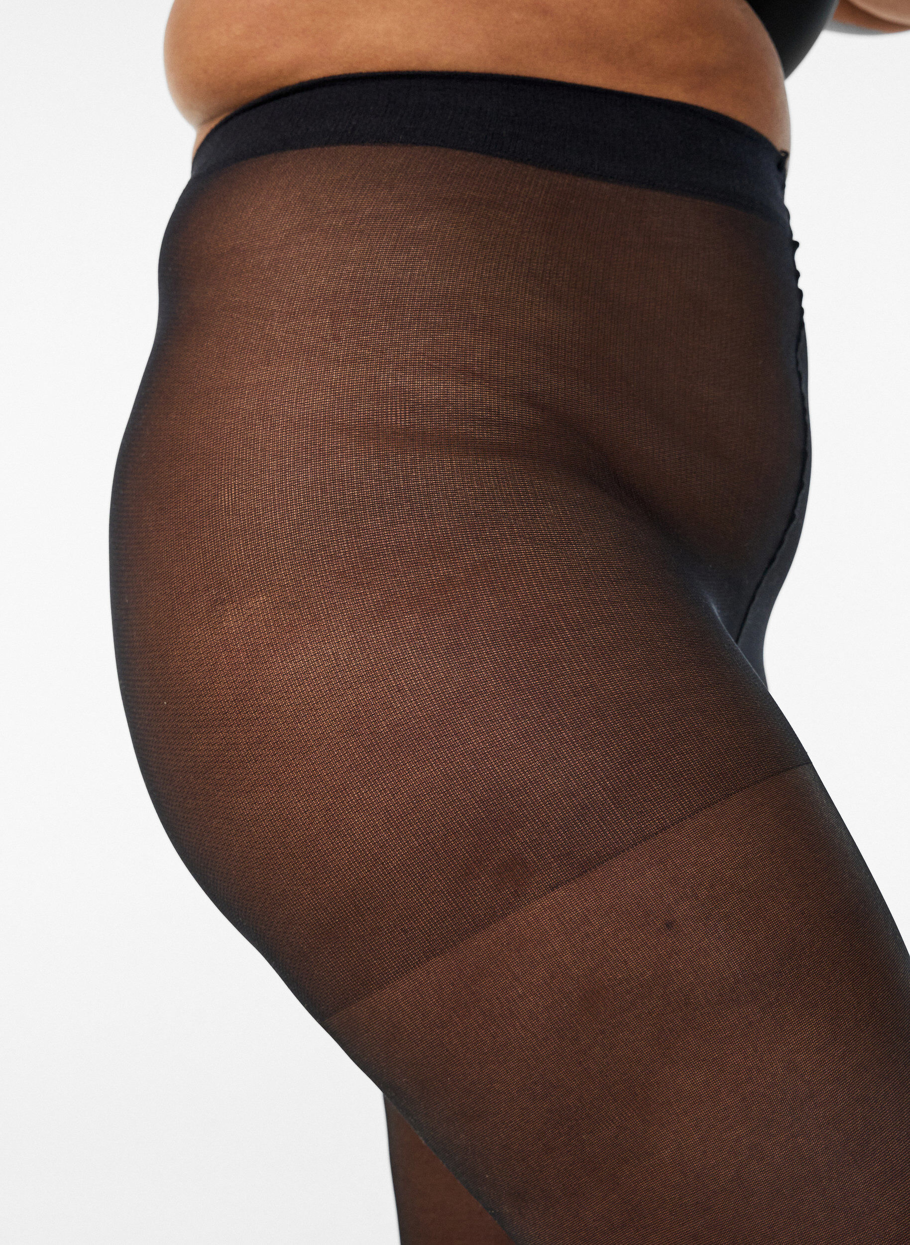 Zizzi Collants 40&nbsp;deniers &agrave; compression l&eacute;g&egrave;re, Noir, Packshot image number 2