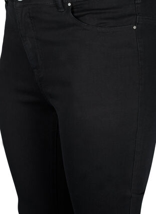 Hoge taille Amy jeans met strass steentjes, Black, Packshot image number 2