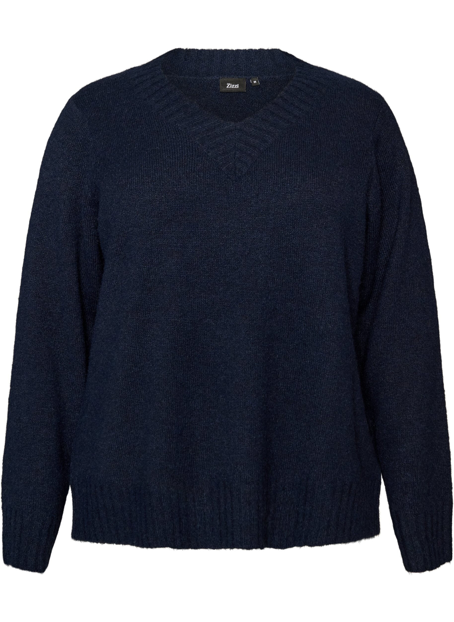 ZizziPull col V, Bleu, Packshot image number 0