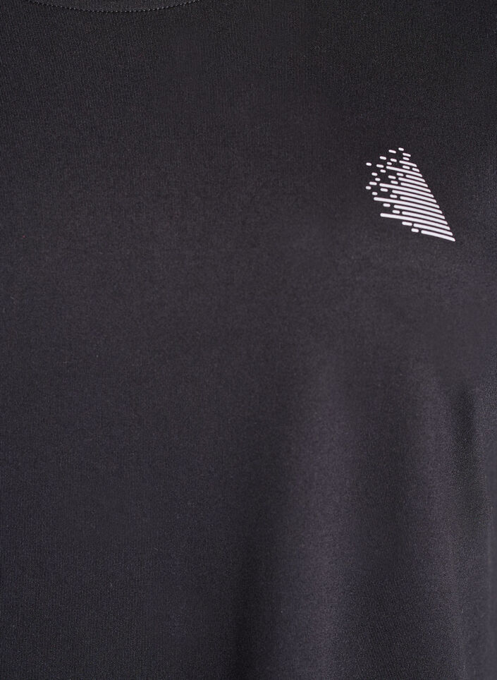 Effen gekleurd trainingsshirt, Zwart, Packshot image number 2