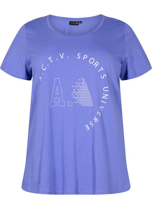 Sport-T-shirt met print, Very Peri A.C.T.V, Packshot image number 0