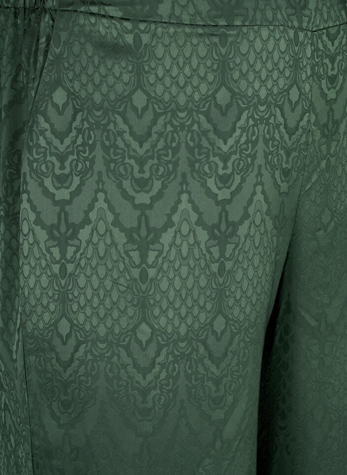 Broek met structuurpatroon, Duck Green, Packshot image number 2