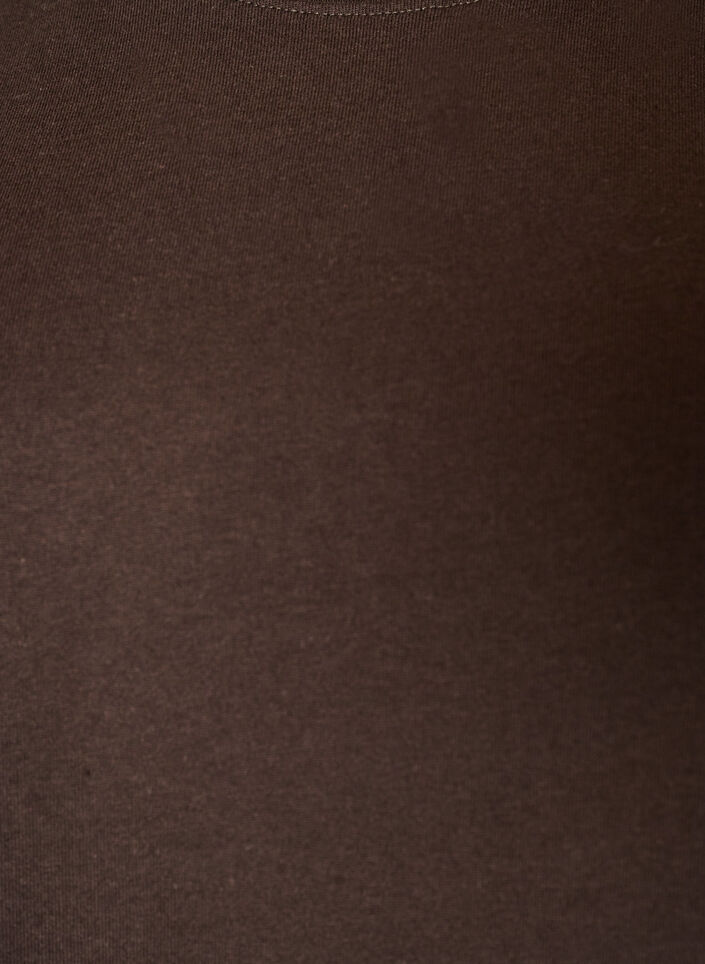 Boxy katoenen T-shirt, Bruin, Packshot image number 2