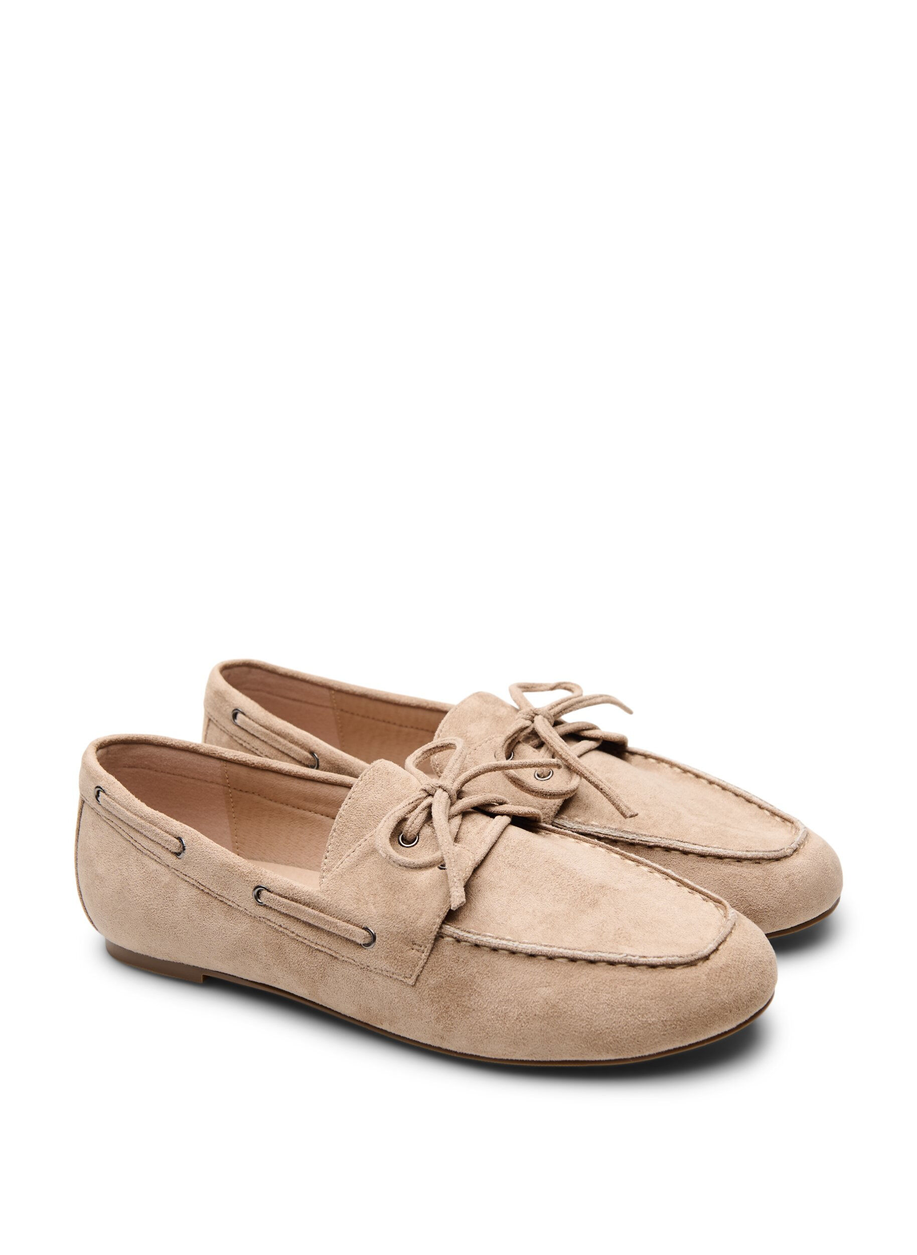ZizziFaux suede moccasins, Beige, Packshot image number 1