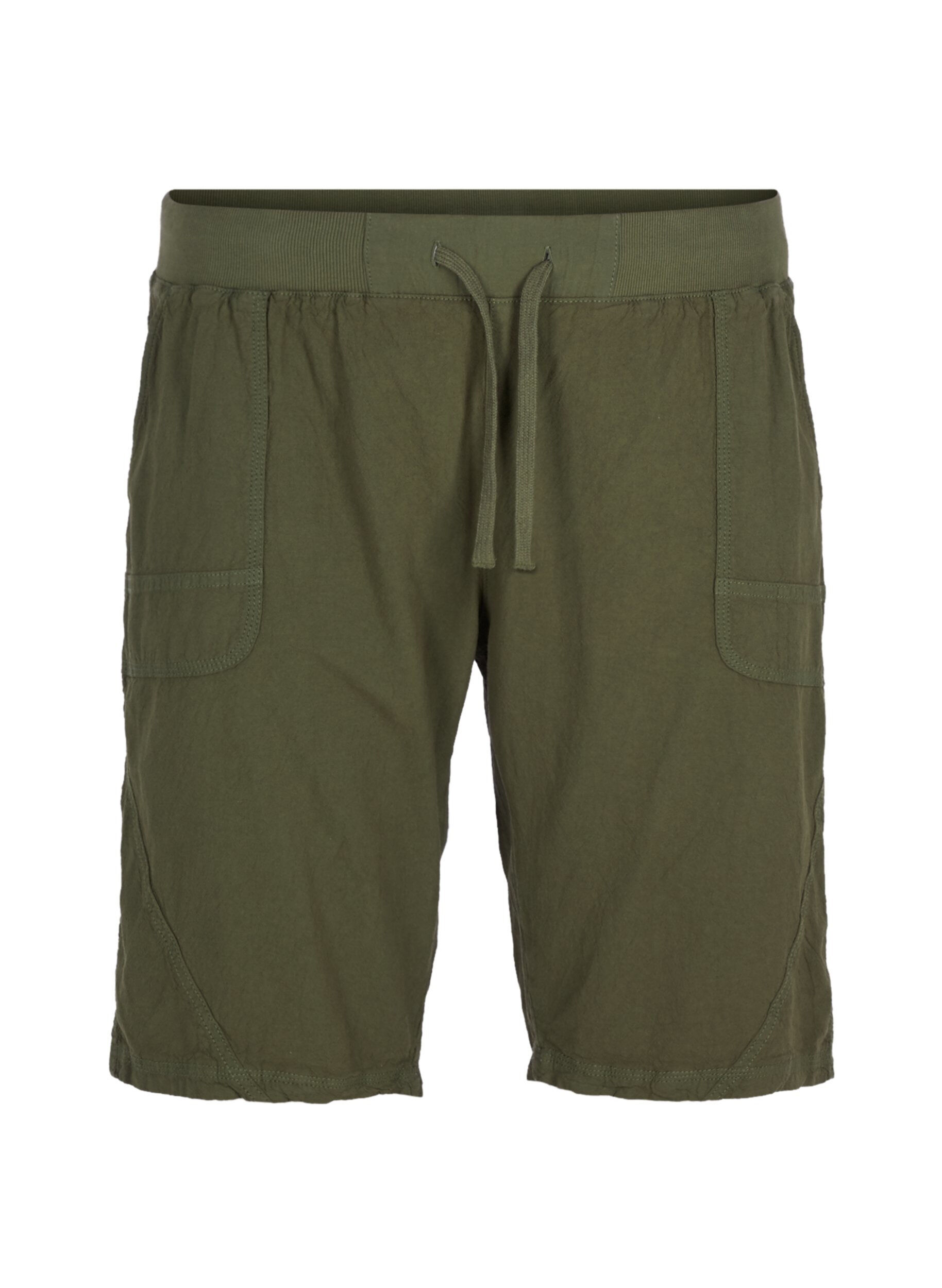 ZizziShort en coton ample avec poches, Vert, Packshot image number 0