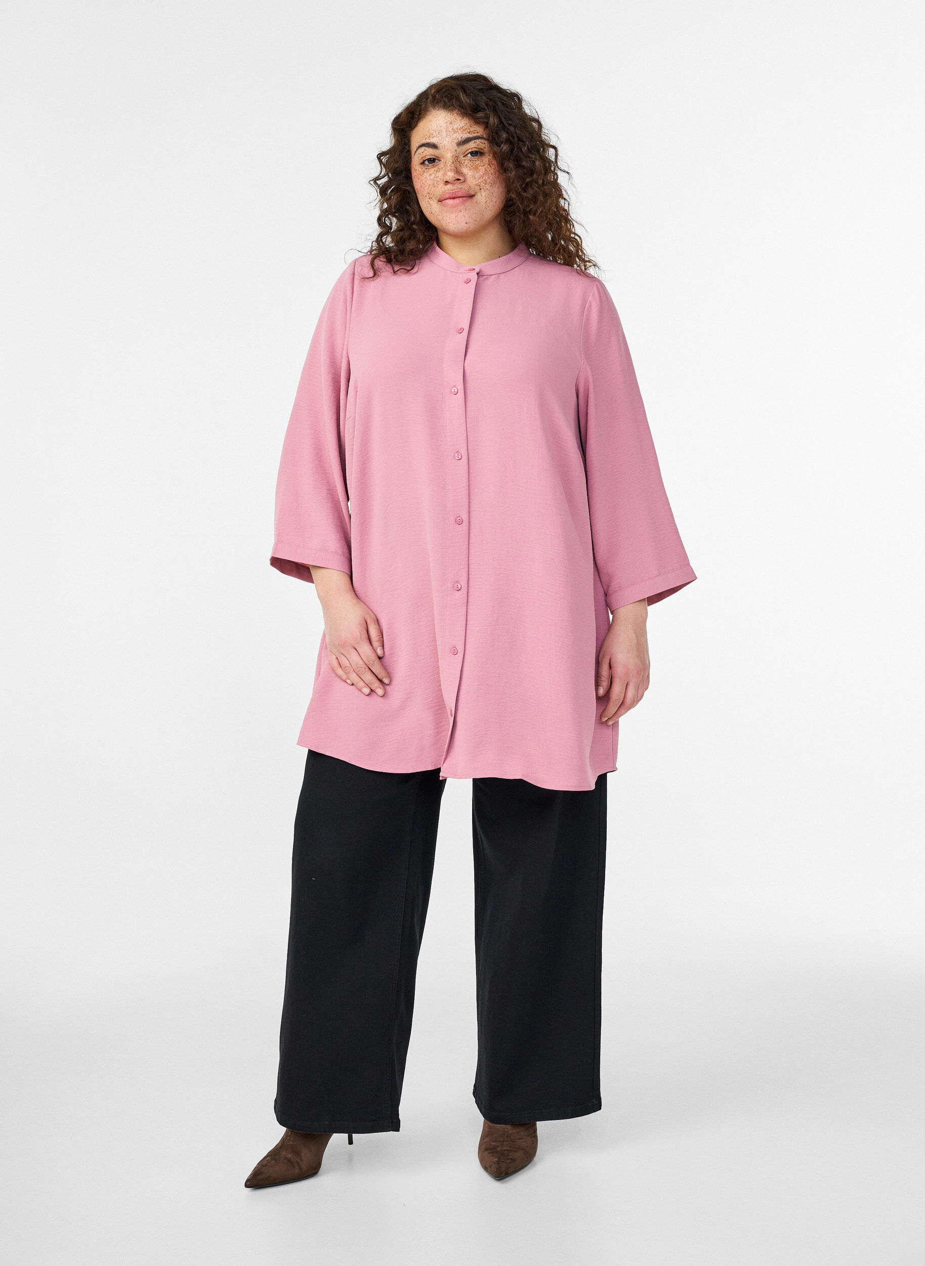 ZizziTuniek met 3/4 mouwen, Roze, Model image number 1
