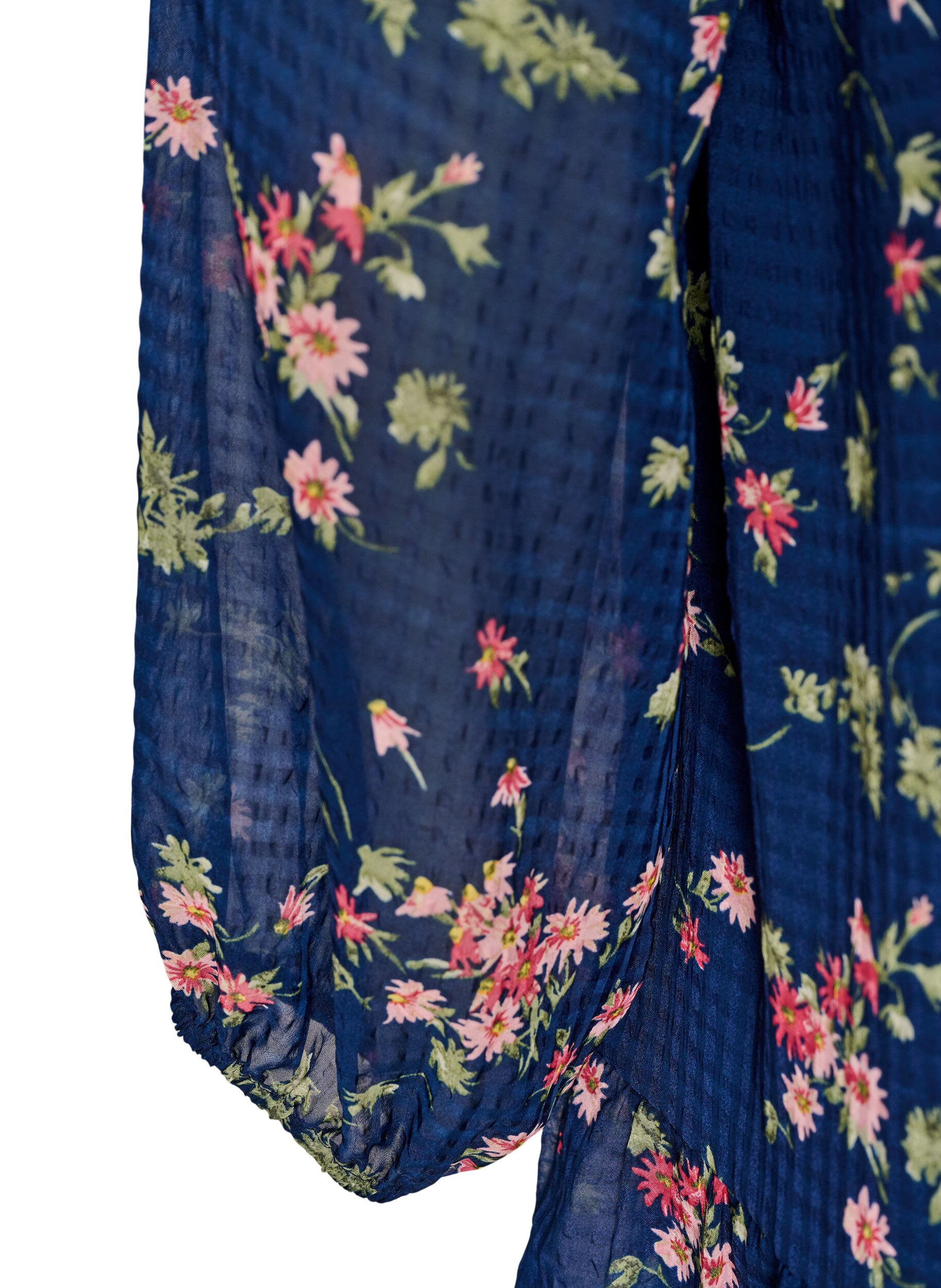 ZizziTunique imprim&eacute;e florale en coupe A, Bleu, Packshot image number 3