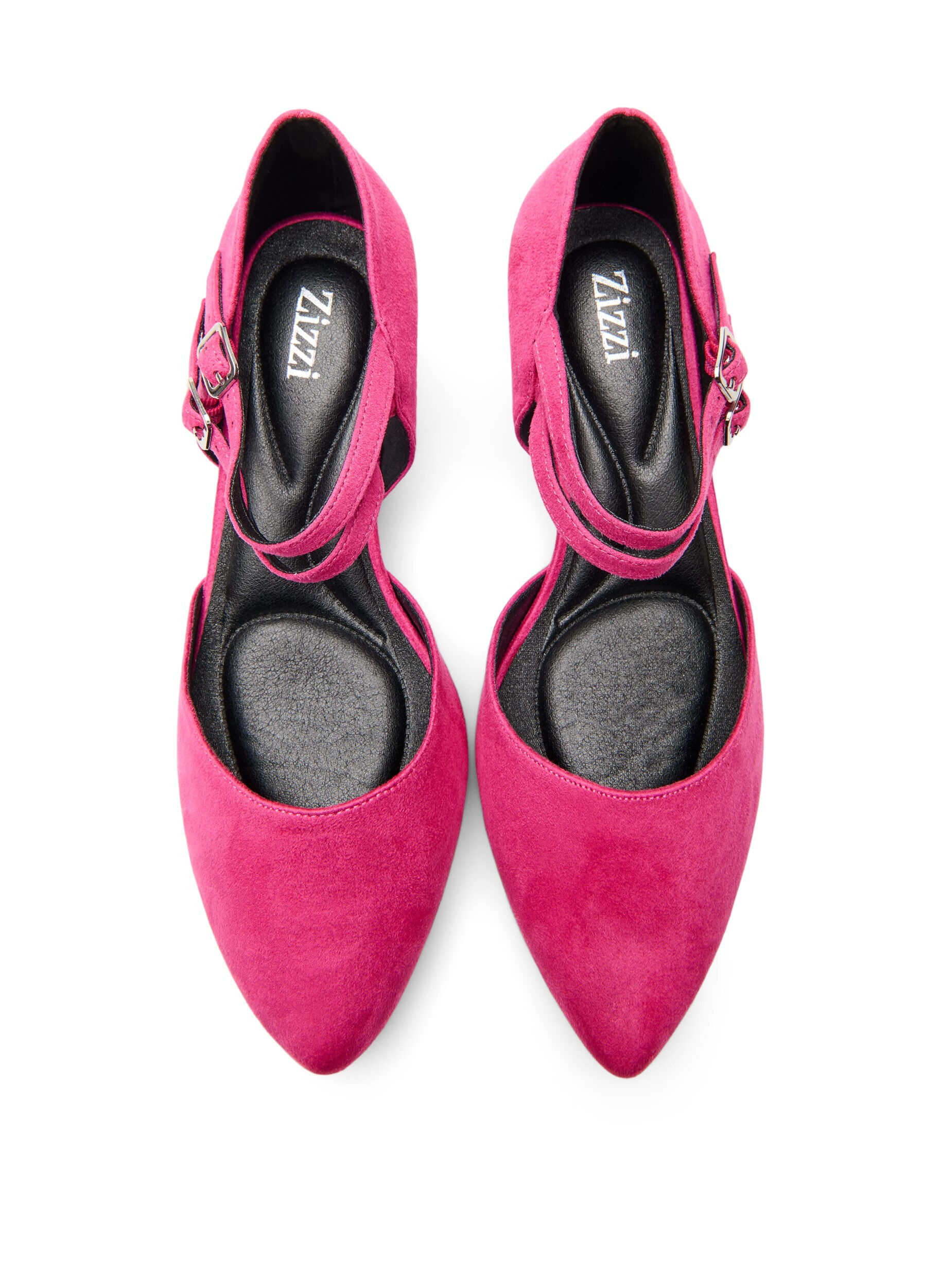ZizziPumps met dubbele bandjes, Roze, Packshot image number 2
