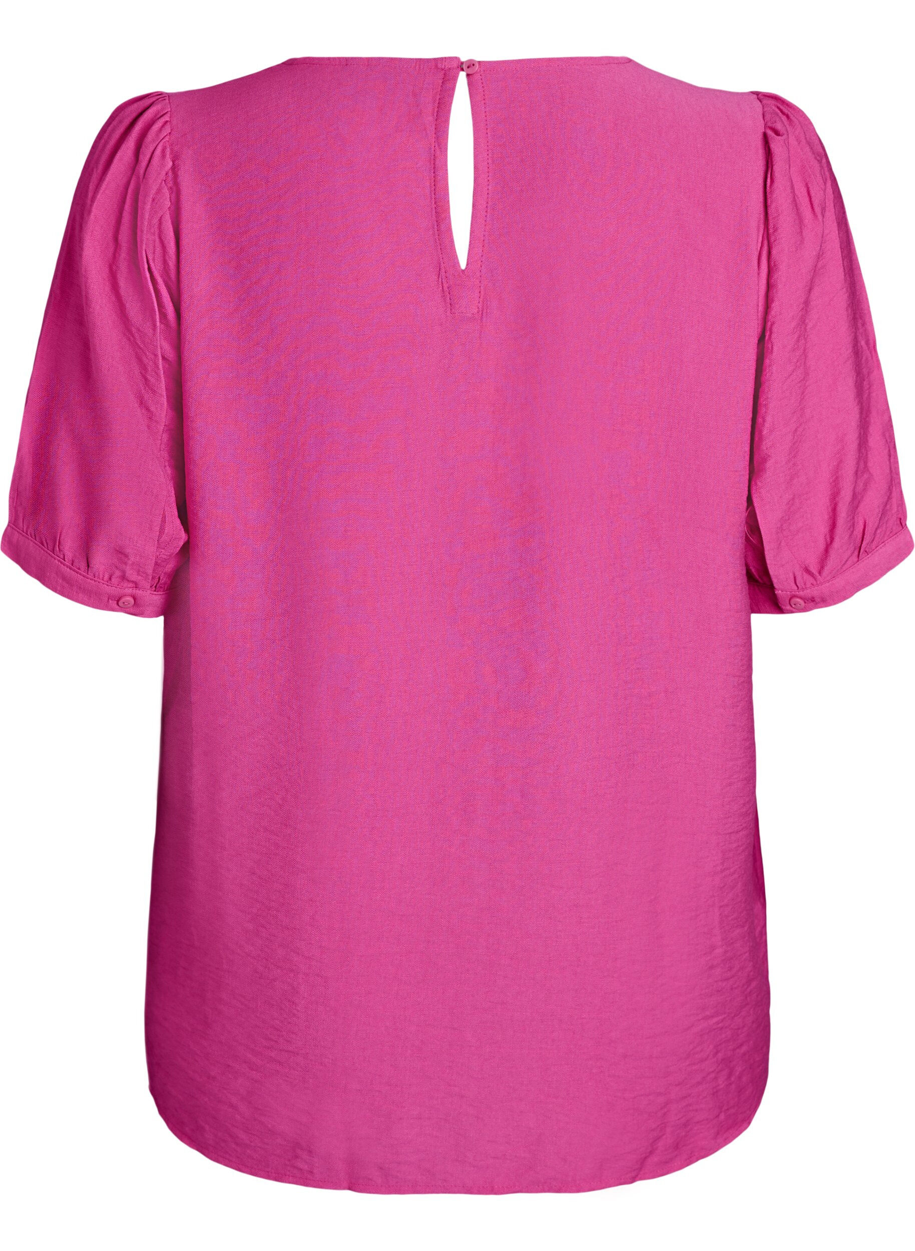 ZizziViscose blouse met 1/2 mouwen, Roze, Packshot image number 1