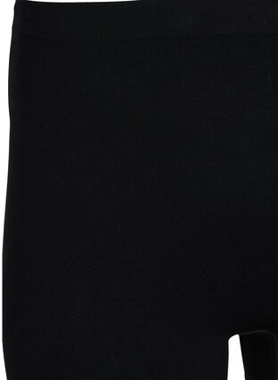 Short sans coutures avec taille régulière, Black, Packshot image number 2