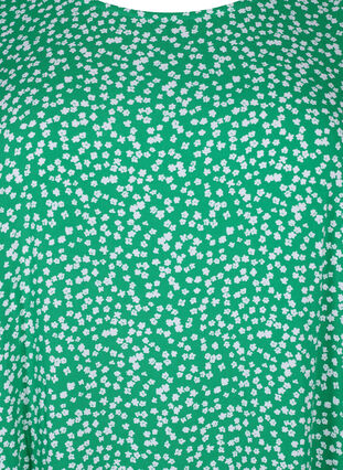 FLASH - Robe en viscose avec découpe, Bright Green Wh. AOP, Packshot image number 2