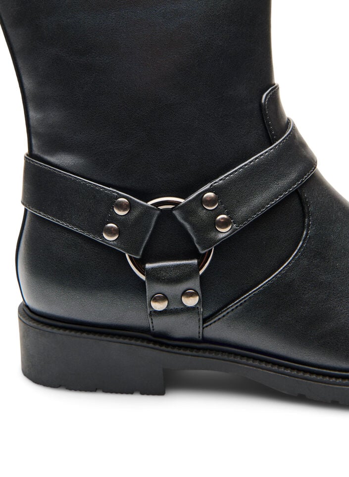 Bottine motarde, Noir, Packshot image number 3