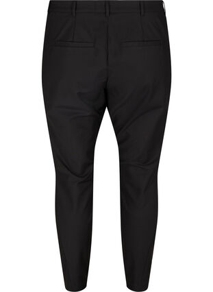 Pantalon classique à taille haute et longueur cheville, Black, Packshot image number 1