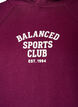 Hoodie met borstprint, Paars, Packshot image number 2