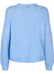 Gebreide cardigan met wol en knoopsluiting, Della R. Blue Mel., Packshot image number 1