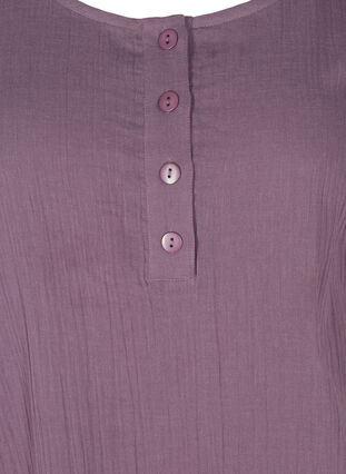 Tunique à manches courtes en coton, Vintage Violet, Packshot image number 2