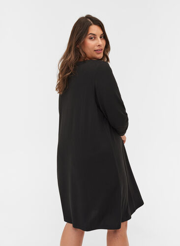 Robe manches longues, Black , Model image number 1