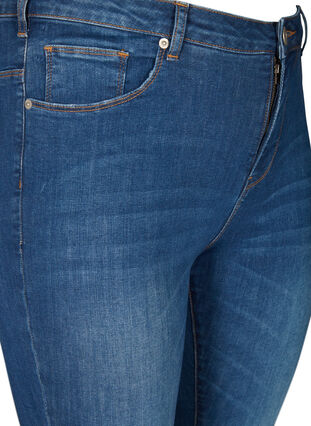 Super slim Amy jeans met hoge taille, Blue denim, Packshot image number 2