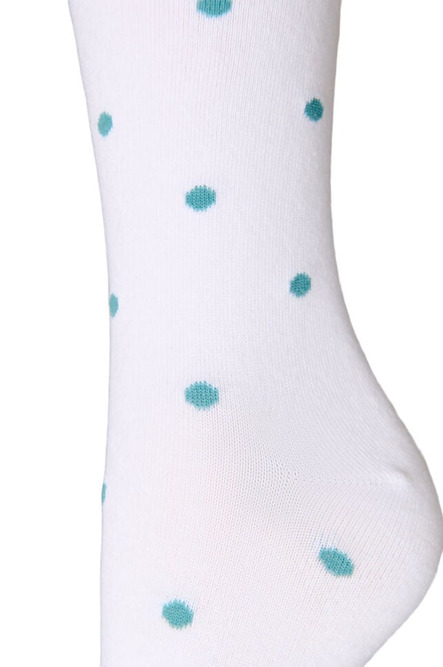 Chaussettes en coton &agrave; motifs, Blanc, Packshot image number 2