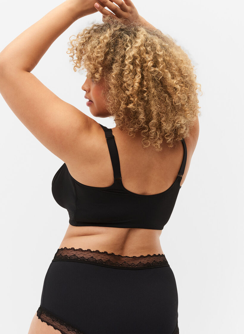 Soutien-gorge avec fermeture frontale, Black, Model image number 1